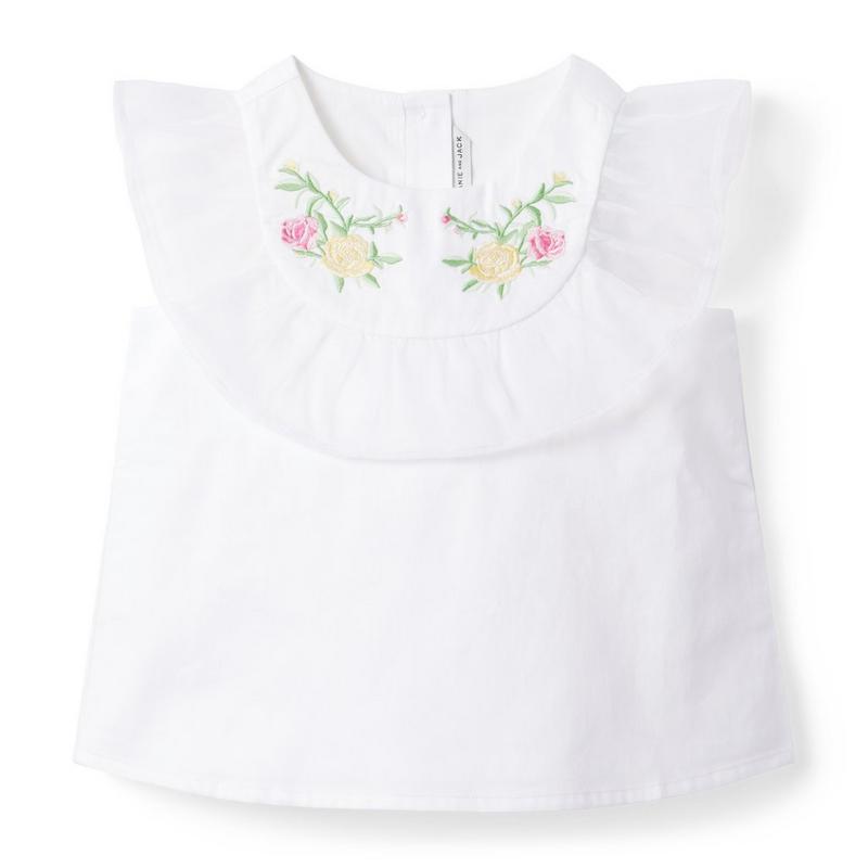 Embroidered Organza Ruffle Top - Janie And Jack
